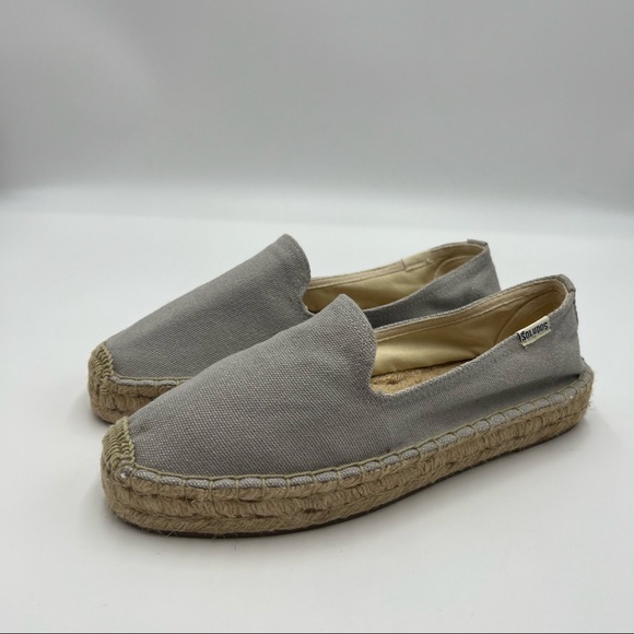 Soludos Canvas Platform Espadrille Slip on Shoe - Picture 4 of 7
